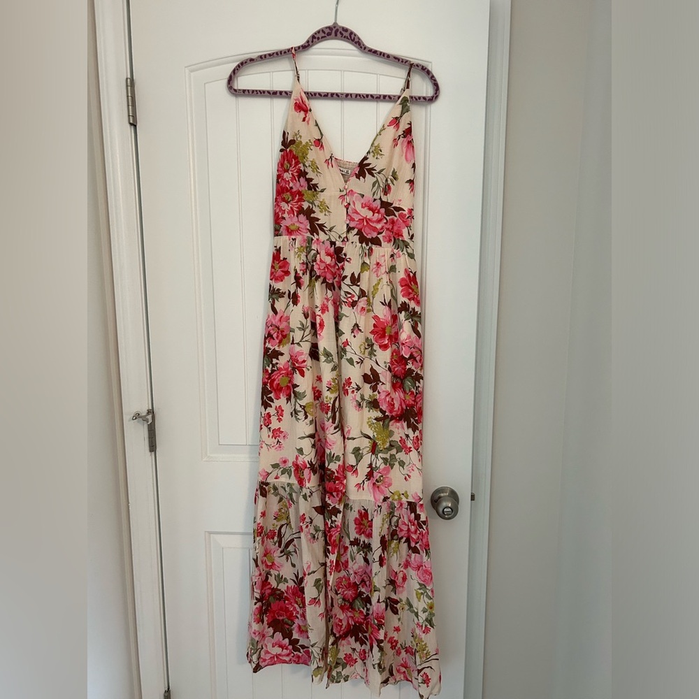 Worn once MT Abercrombie & Fitch floral maxi dress